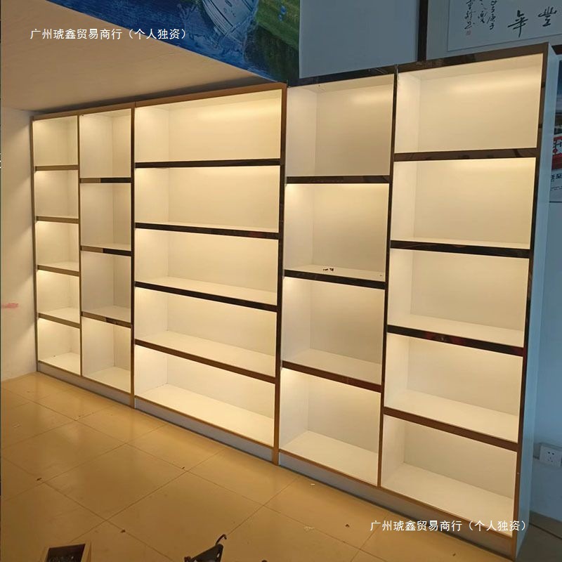 化妆品展示柜品包包香水珠宝柜直播间产品样品柜烟酒茶叶木柜展示