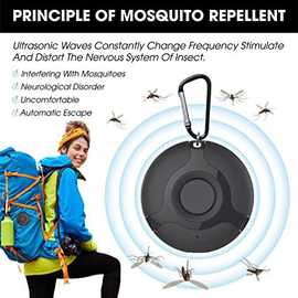户外驱蚊器超声波驱虫器随身驱鼠器智能户外便携式电子害虫驱赶器