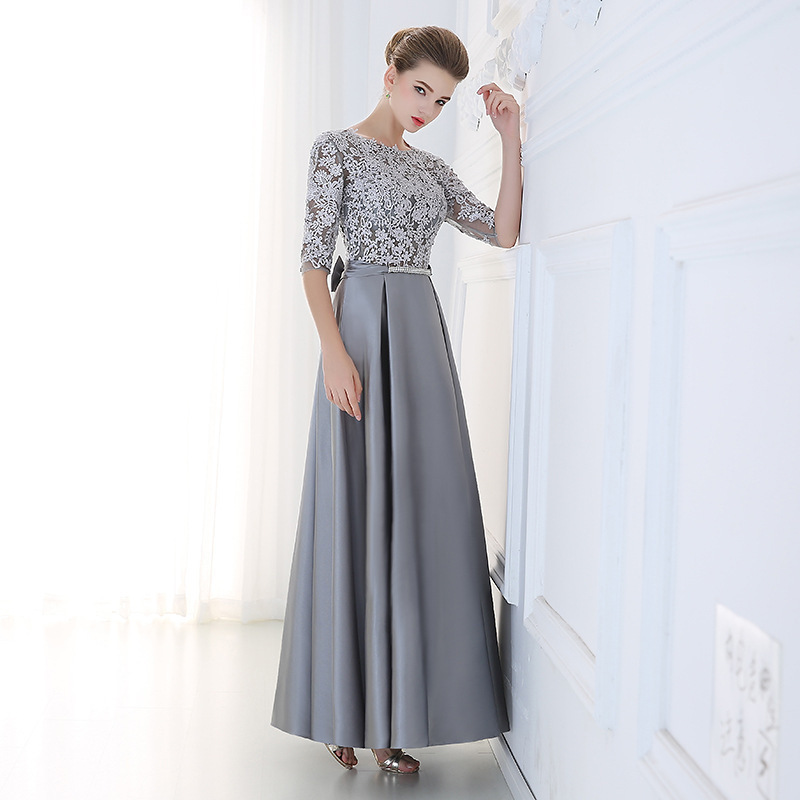 Silver gray middle sleeve