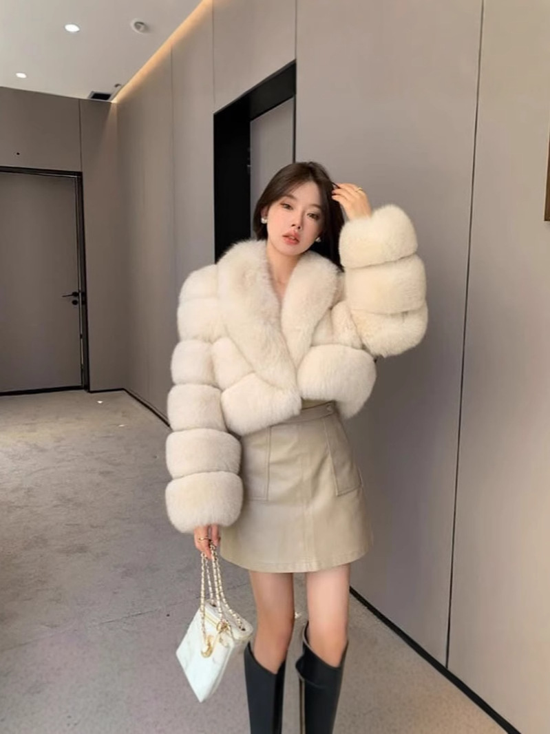 New fur European and American imitation fur women's jacket imitation…
