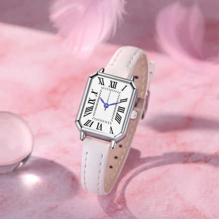 women's watch temperament retro Roman scale simple fashion square watch quartz watch_voghion.com