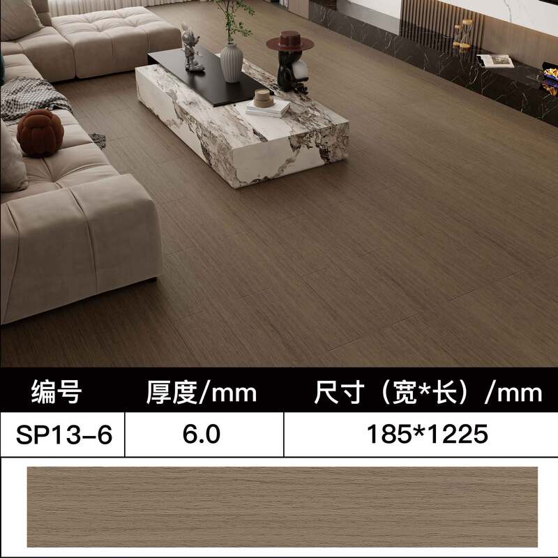 SPC石塑床ロック耐磨耗ホテルのリフォーム改造環境保護家庭用模造木PVC人字石晶床|undefined
