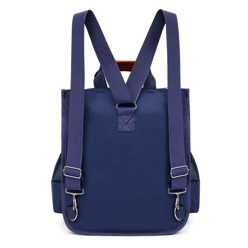 Student three-layer book bag handbag tutoring bag canvas waterproof primary school student tutoring bag children's shoulder art bag