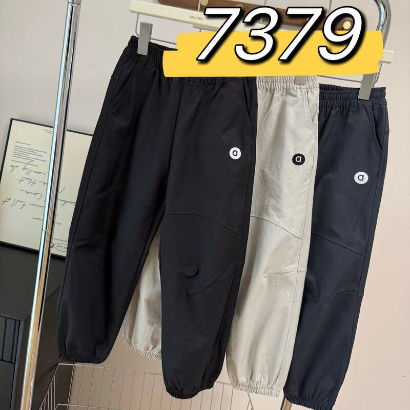 7379 秋季新款 儿童休闲速干运动裤 男女童宽松运动裤子 童裤|undefined