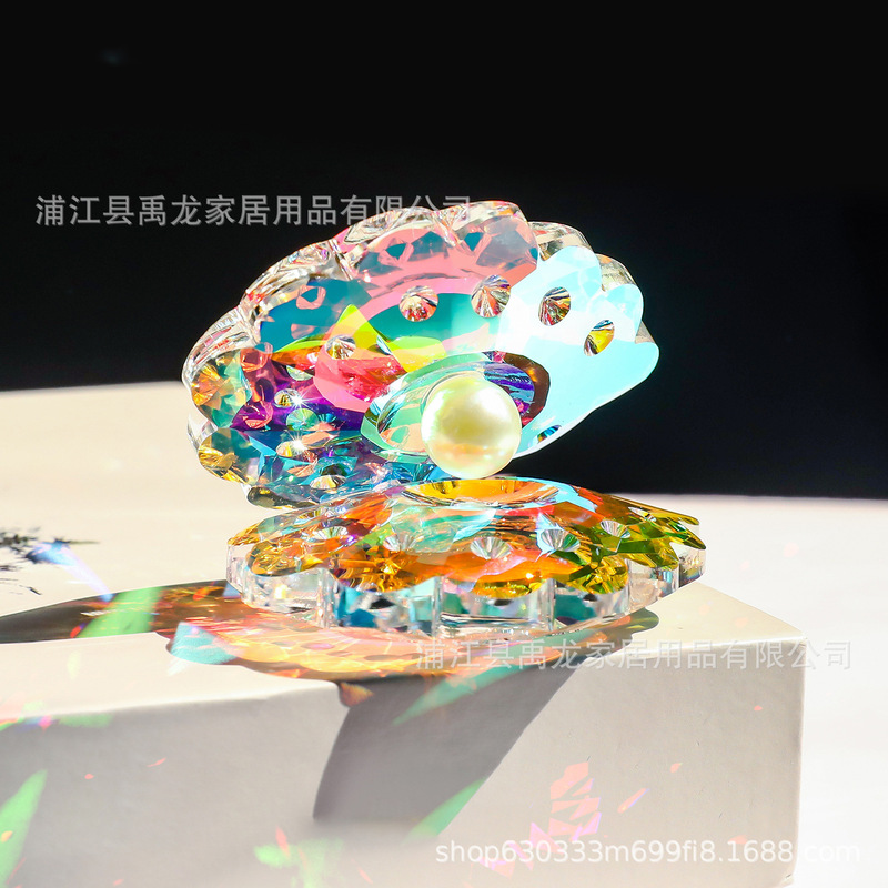 真珠貝殻河蚌埠AB彩水晶鎮紙工芸品のデスクトップに観光記念を飾って友達に国境を越えて仕入れます。|undefined