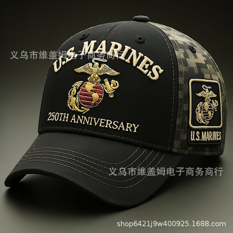 亚马逊新品    个性创意250周年刺绣纪念帽250th Anniversary Cap|undefined