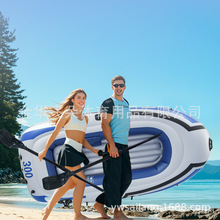 皮划艇充气船加厚耐磨钓鱼船户外水上运动便携式折叠船工厂直发