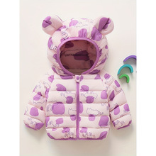 Y 14257 Kids Hooded Cotton Coat ��ͯ��ñ�޷��羳����ͨ��