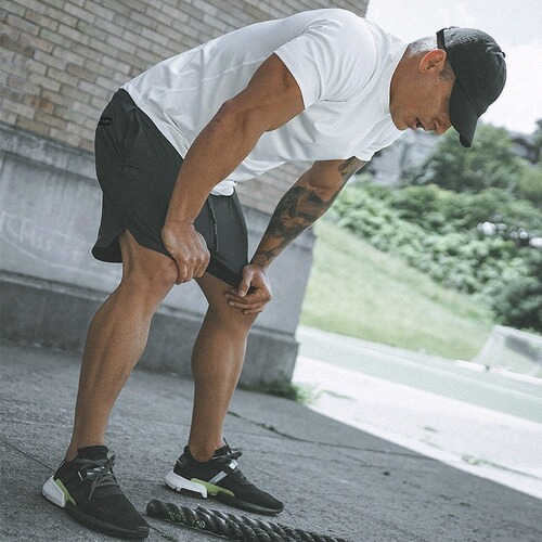 Men's Summer Running Training Quick-Dry Double-Layer Camouflage Training Fitness Shorts Cross-Border Supply