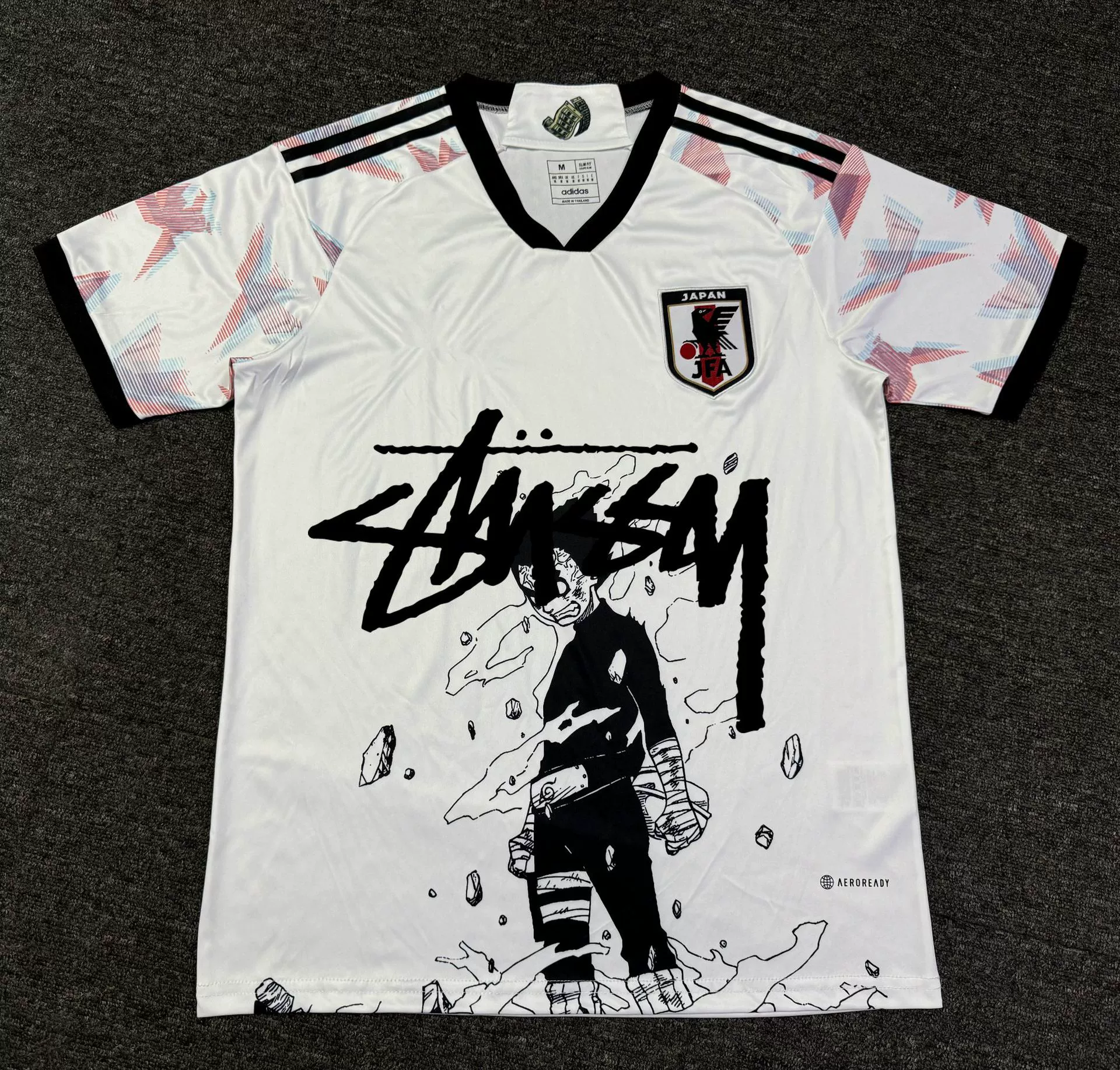 Футболка в японском стиле Stussy версия фанатский комплект джерси аниме Y3 японский самурай Гоку тренд совместное брендинг