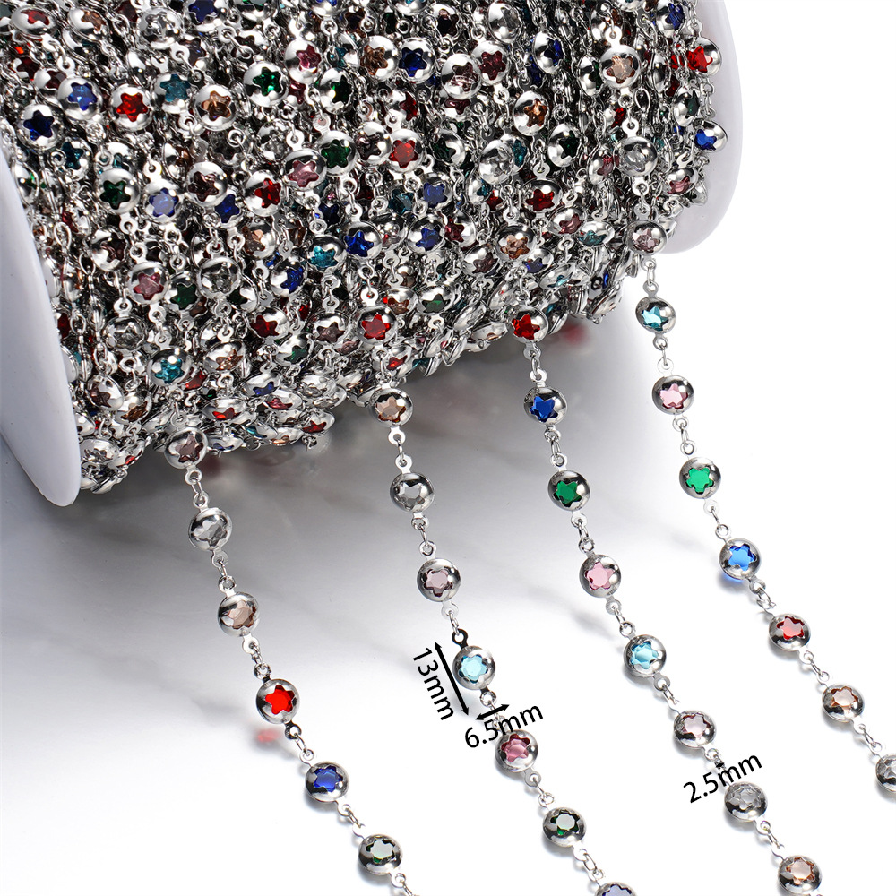 15g Weight Chain Jewelry Making Type 1 M Jewelry Making Size Glass Inlay Material DIY Jewelry Accessories, Bracelets, Necklace Classification 1 Roll Quantity Glass, Copper Material Bag, Colorful, Heart Shape, Butterfly Pattern Plating Design Casual, Simple Style Style 1 Roll Bag Colorful Heart Shape DIY Jewelry Accessories Bracelets Necklace Glass Copper Glass Casual Simple Style DIY Jewelry Accessories Bracelets Necklace 11