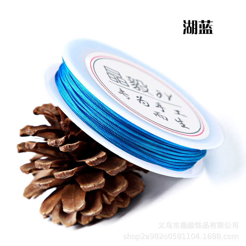 Fábrica directa 1mmA hilo Jade hilo DIY accesorios de joyería hechos a mano hilo trenzado hilo torcedura borla alambre lote