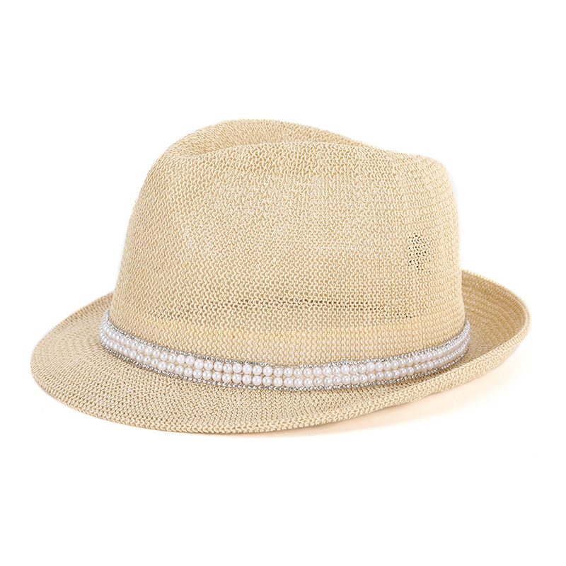 Sombrero de verano de las mujeres nuevo sombrero de bola de hilo de paja sombrero de sol retro británico refrescante sombrero fresco transpirable al por mayor