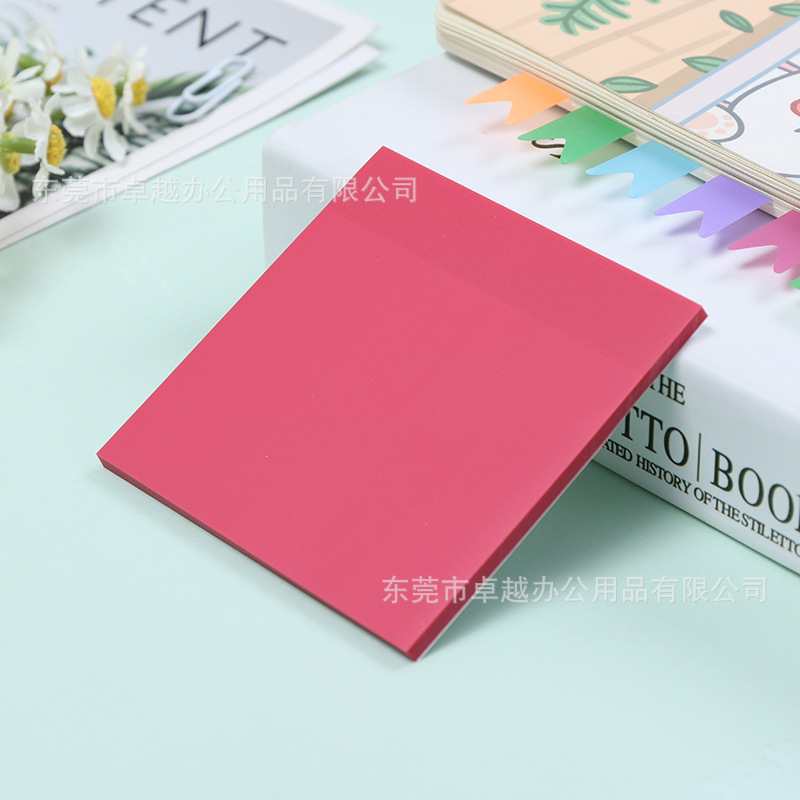 PET fluorescente nota estudiante clave marca puede ser escrito fuerte adhesivo plástico impermeable preguntas equivocadas transparente nota adhesiva