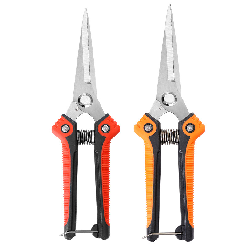 빨간색과 검정색/주황색과 검정색 과일 따기 가위(1쌍)