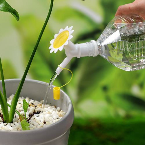 Watering flower spray nozzle two-in-one flower shower spray head sunflower watering can head watering watering tool can use beverage mineral water bottle