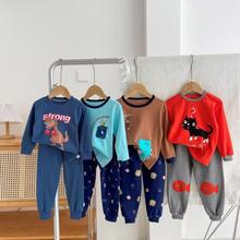 儿童内衣套装新款男童女秋冬睡衣宝宝秋衣秋裤家居服童装批发代发