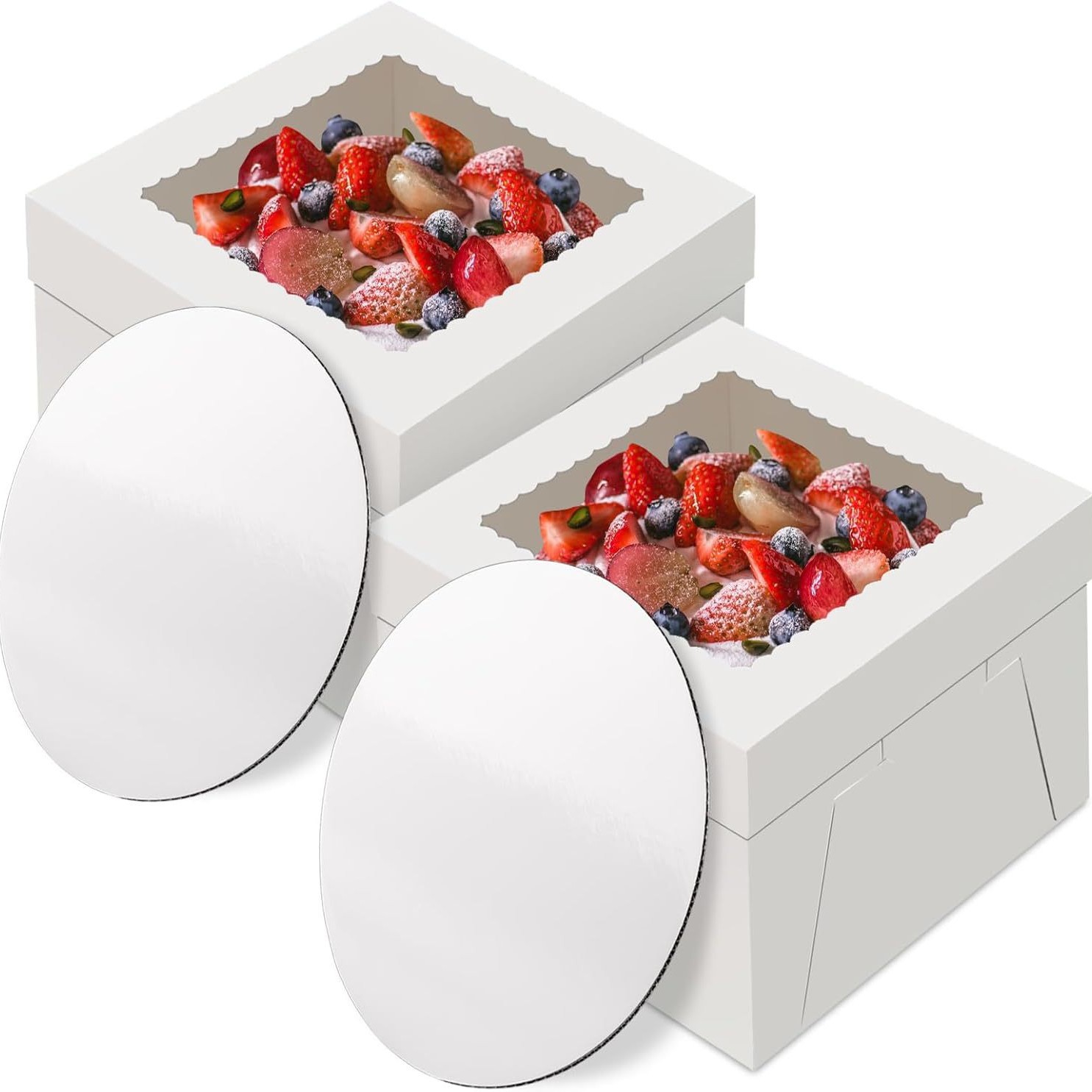 Transfronterizos para West Point Box Amazon panadería empaquetado Tiandian cubierta ventana caja de pastel de grado alimenticio fábrica al por mayor