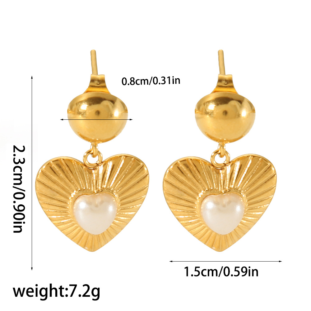 Europeo y americano elegante Internet celebridad de alta calidad pendientes 18K oro acero inoxidable con incrustaciones de circón piedra natural pendientes encantadores para las mujeres al por mayor