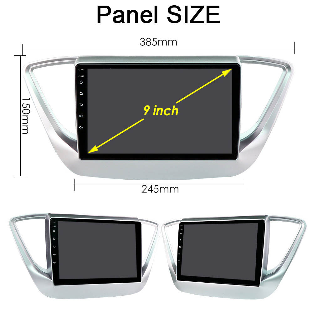 9 inch is suitable for modern 16-20 Solaris 2 Verna Android navigation car GPS all-in-one machine