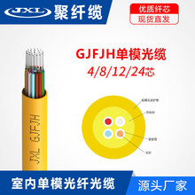 GJFJH-4B1室內單模軟光纜 機房軟光纜 室內束狀軟光纖 長飛纖芯