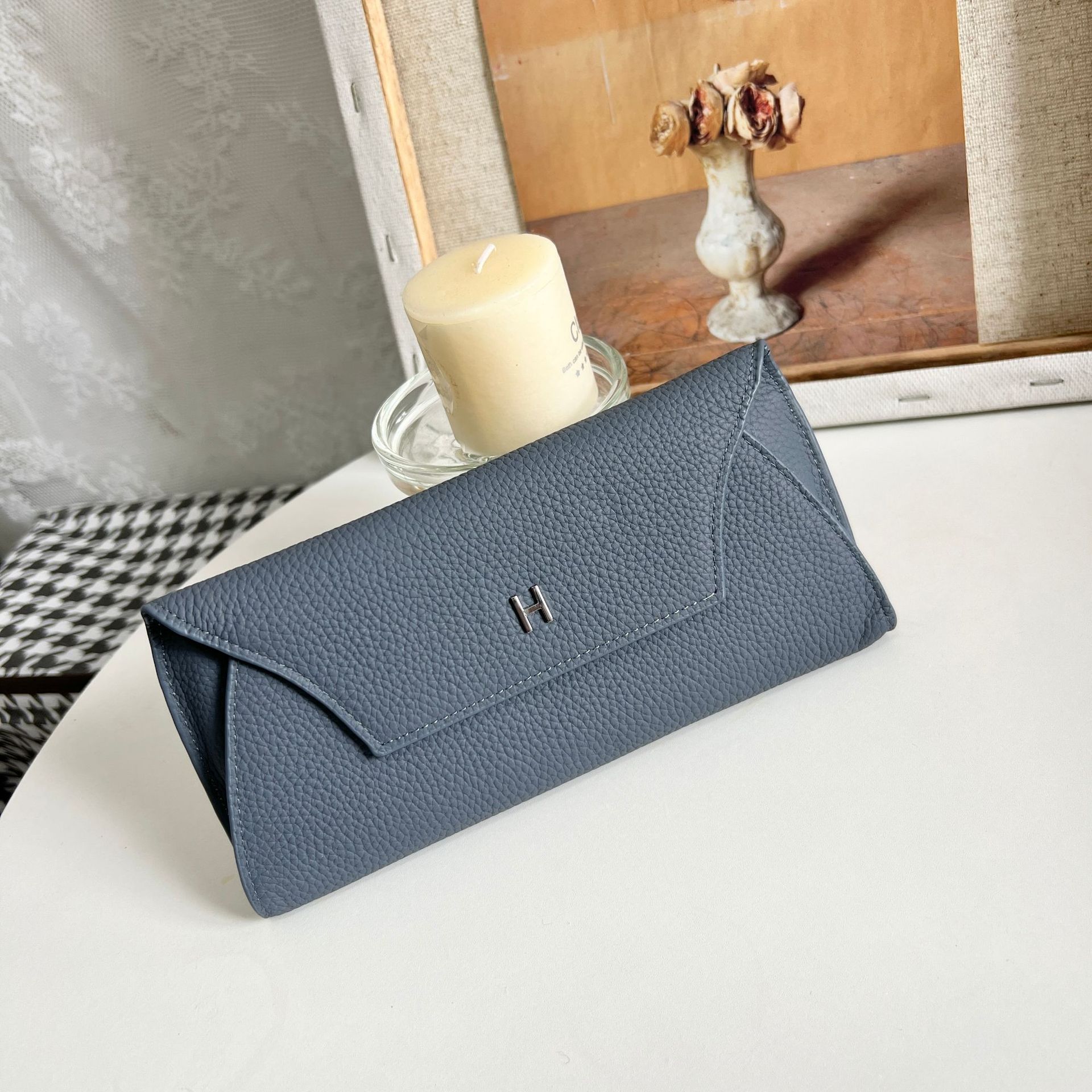 Women's Genuine Leather Long Wallet 2024 New Arrival Top Grain Cowhide Niche Design Luxury Large Capacity - Thumbnail 6
