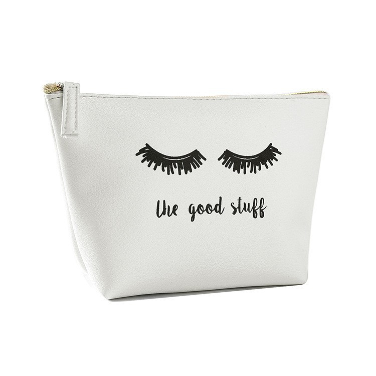 Beige Makeup Bag