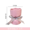 Hand-held flower [Romantic Pink] Large ribbon for gift