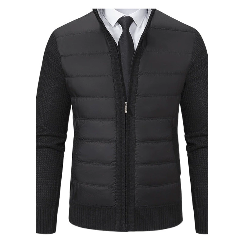 Осенне-Зимний новый мужской кардиган, свитер, внешняя торговля, свитер Amazon, пальто, воротник, толстое Мужское пальто на флисовой подкладке