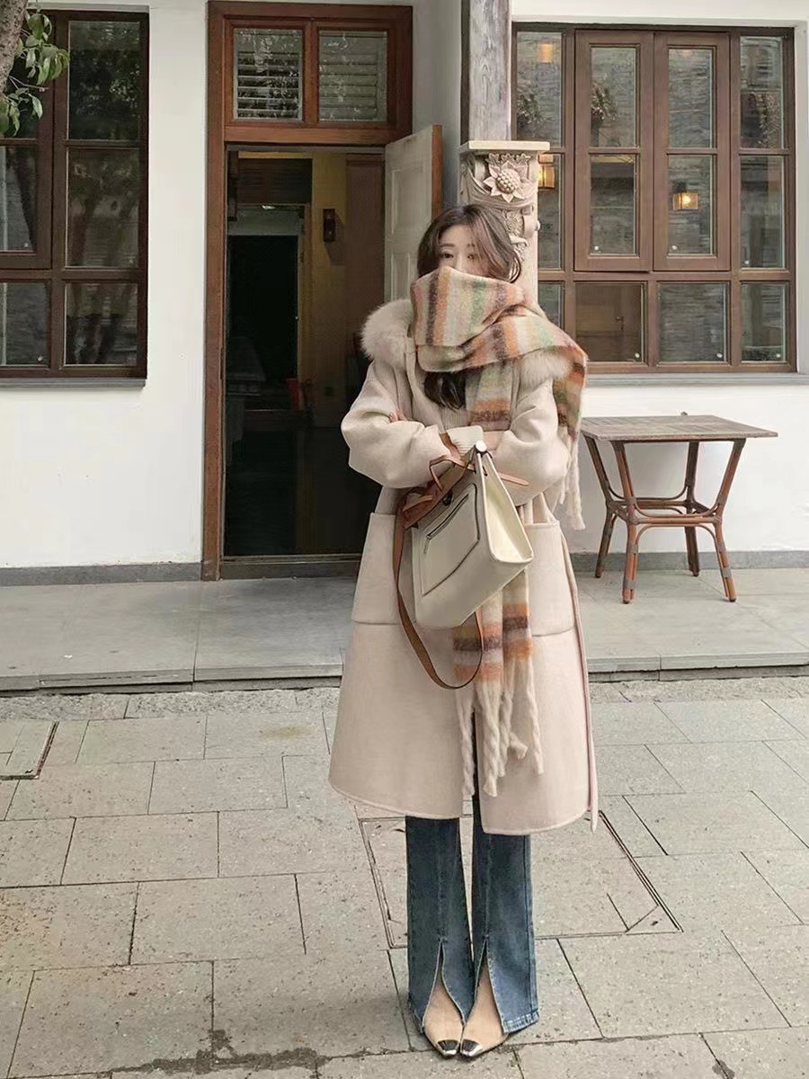 De alto grado de gradiente de color a juego mohair bufanda de las mujeres de invierno engrosada caliente Corea del Sur ins nuevo chal de Cachemira