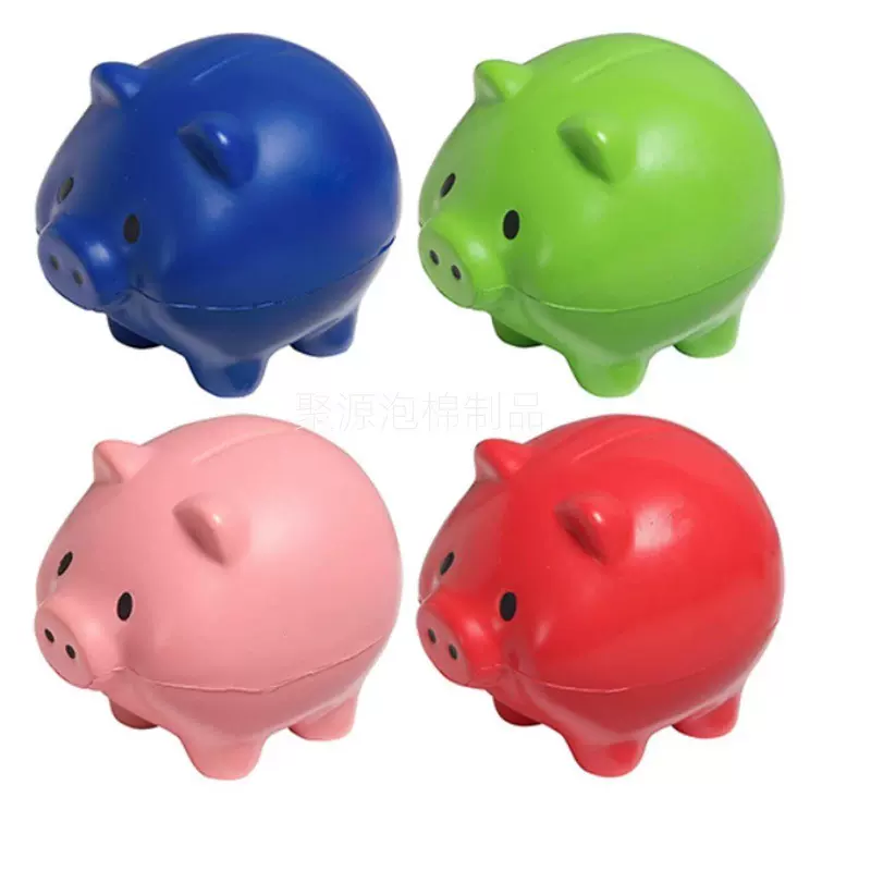 pu发泡减压小猪模型聚氨酯泡沫猪形玩偶发泡解压玩具猪仔摆件批发