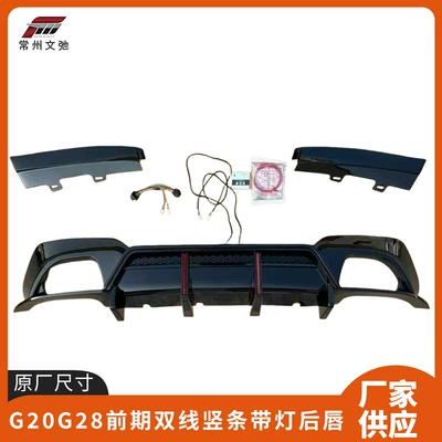 Stripe Dual-Line Rear Diffuser with – Spoiler