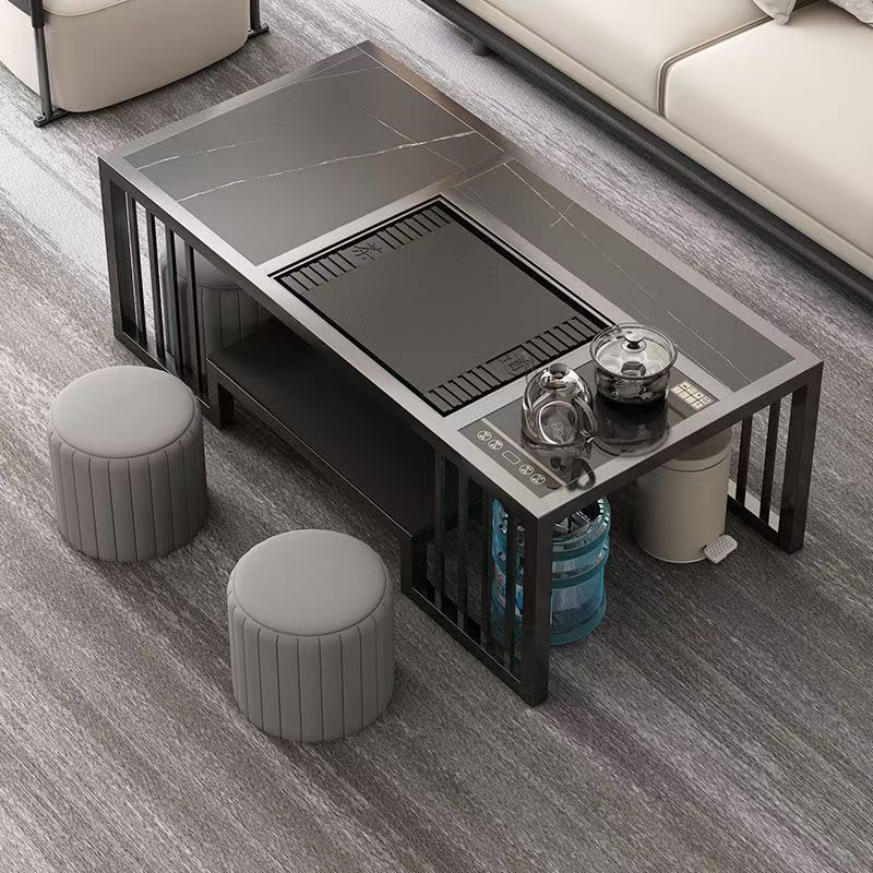 Coffee Table, Living Room, Home, Simple Modern Office Tea Table, Small Apartment Simple Tea Making Set, Integrated Kung Fu Tea Table