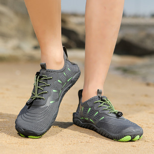 Couple Outdoor Fishing Wading Swimming Beach River Tracing Shoes Soft Sole Non-Slip Quick-Drying Five-Finger Shoes Men's and Women's Shoes Reef