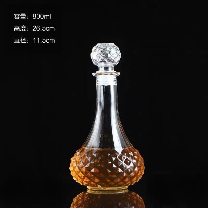 Fabricantes de vinos 50ml 1000ml botellas de prueba creativas botellas de vino rosado de diamante transparentes botellas de vino extranjero