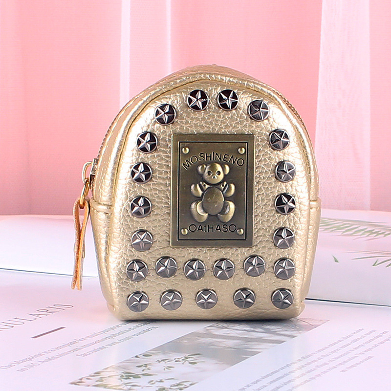 Estilo coreano chica corazón ins monedero de La Moneda estudiante de la escuela primaria creativa caso clave bolsa de la moneda portátil integrado bolsa de id