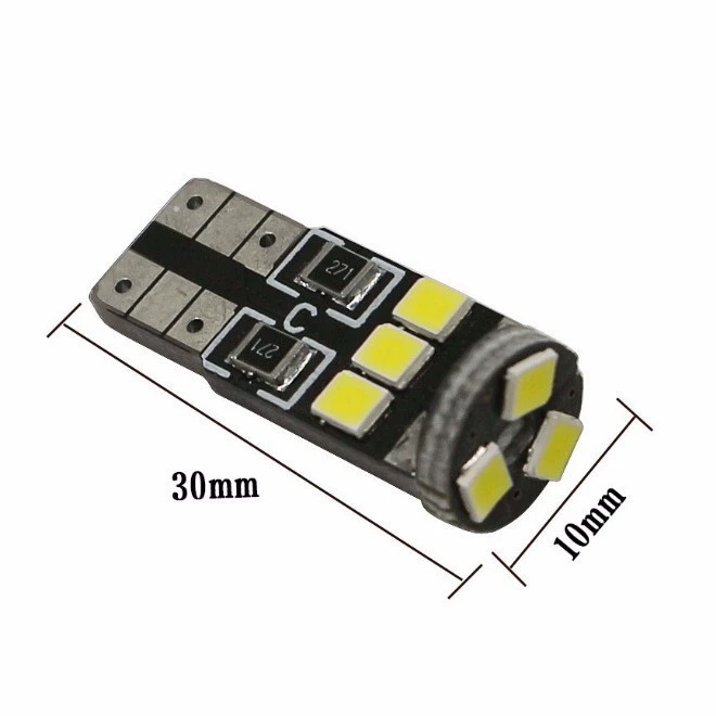 Светодиодные передние фары ультраяркие, индикатор ширины T10 9SMD 2835, новое декодирование, подсветка номера, свет для крыши