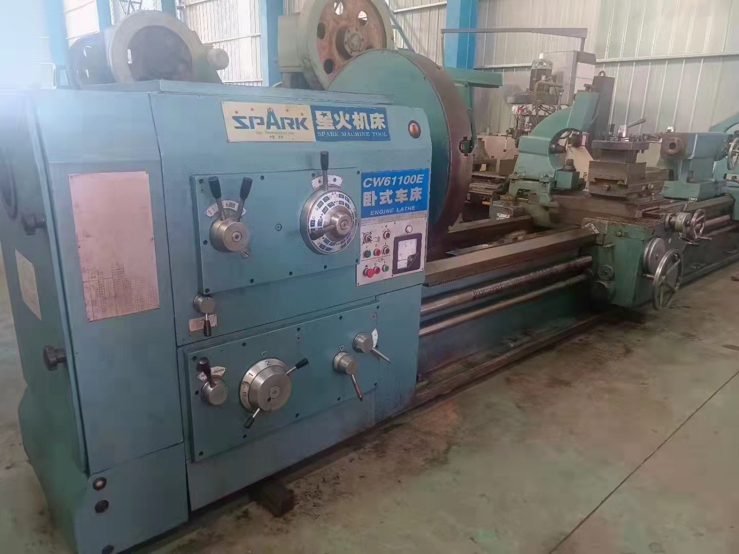 处理二手星火CW61100Ex5米卧式车床二手星火普车二手车床