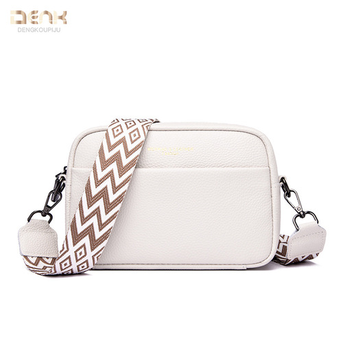 Cross-border genuine leather women's bags wholesale  new trendy fashion bags single shoulder crossbody bag first layer cowhide small square bag