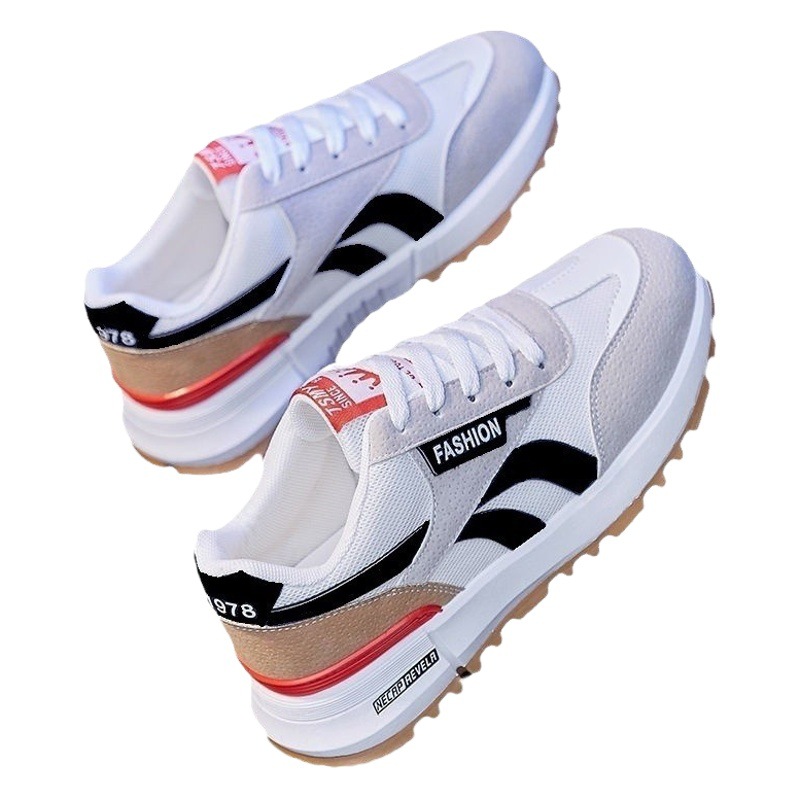 Zapatos blancos 2024 nuevos zapatos de moda para hombres y mujeres de la misma moda casual zapatilla ligera y cómoda transpirable zapatos para correr