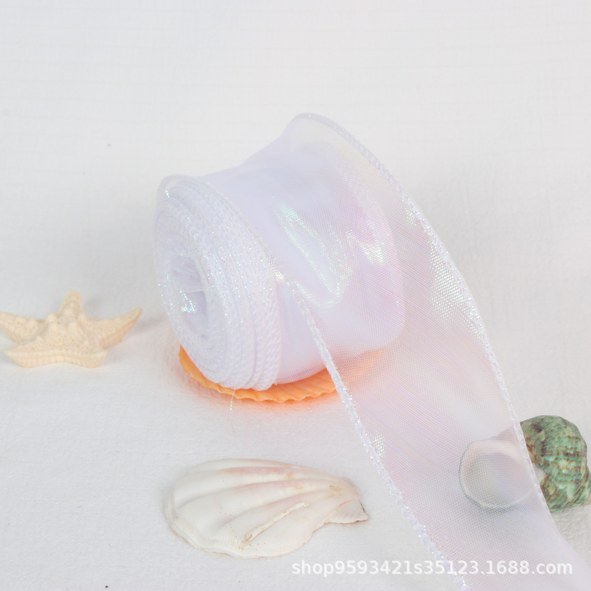 Hilado de cola de pez Symphony, gasa de lazo, zapatos, sombreros de flores, pasteles, decoración de regalos, brazaletes de flores, brazaletes de flores