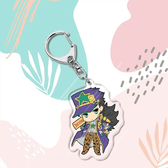 Аксессуары к аниме Jojo's Bizarre Adventure из акрилового ключодержащего брелка, подвеска Джоджо Джозеф, подарок