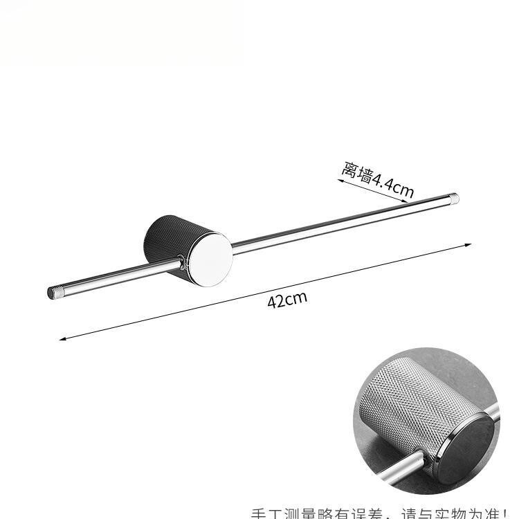 全铜毛巾架免打孔极简轻奢风格卫生间浴室壁挂单杆毛巾杆浴巾挂架|undefined