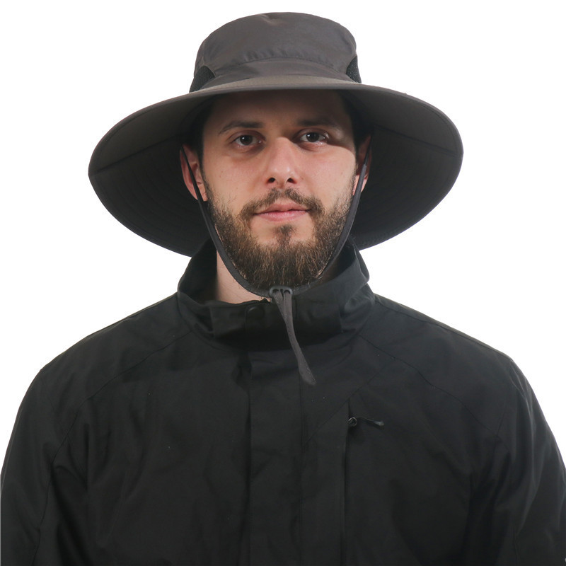 钓鱼帽韩版渔夫帽遮阳防晒户外太阳帽夏季帽子女速干防晒帽登山帽