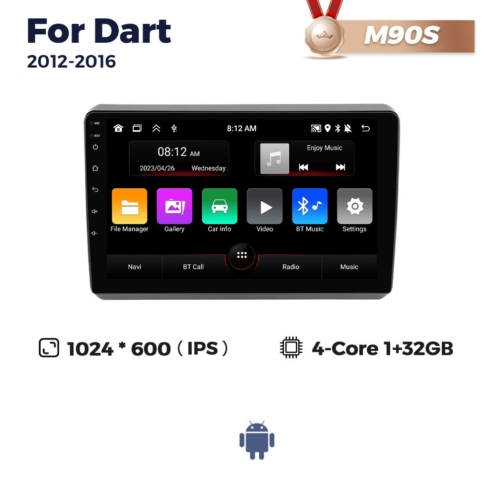 Suitable for DODGE DART 2012-2016 Daqidat car carplay Android smart navigator