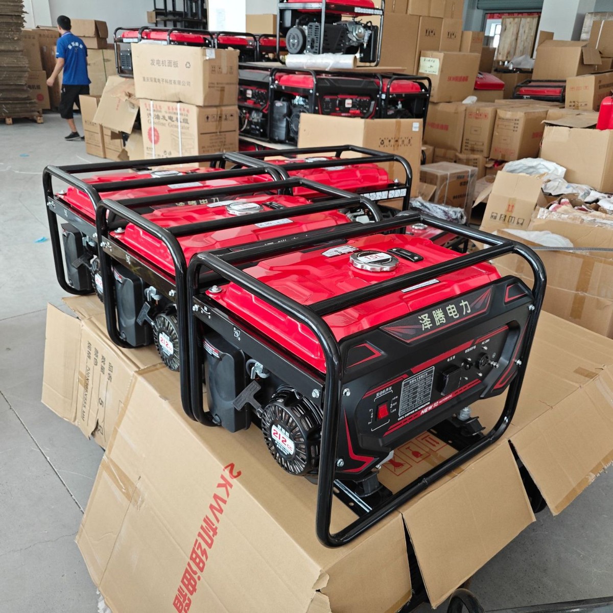 6KW小型汽油发电机泽腾电力纯铜电机 手/电启动 家用工厂医院专用