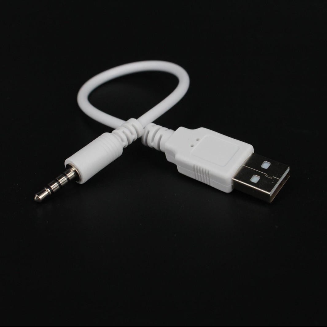 USB公转3.5MM公充电数据线电脑音响车载MP3蓝牙耳机充电器转接线