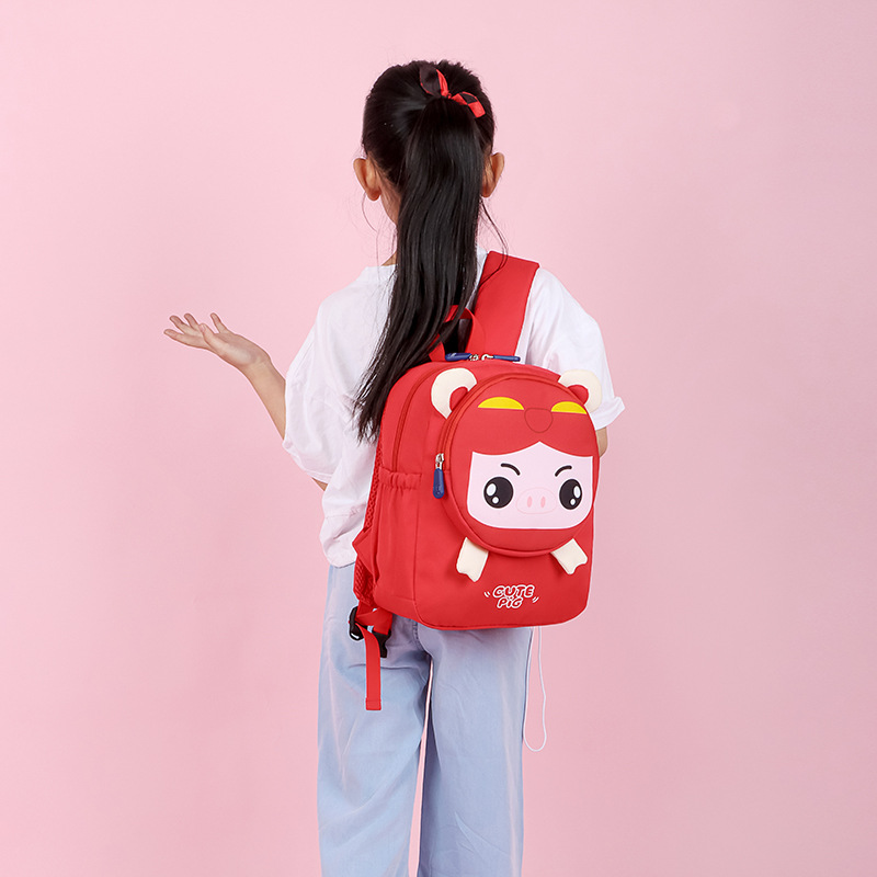 Cute Animal Square Zipper Backpack display picture 2