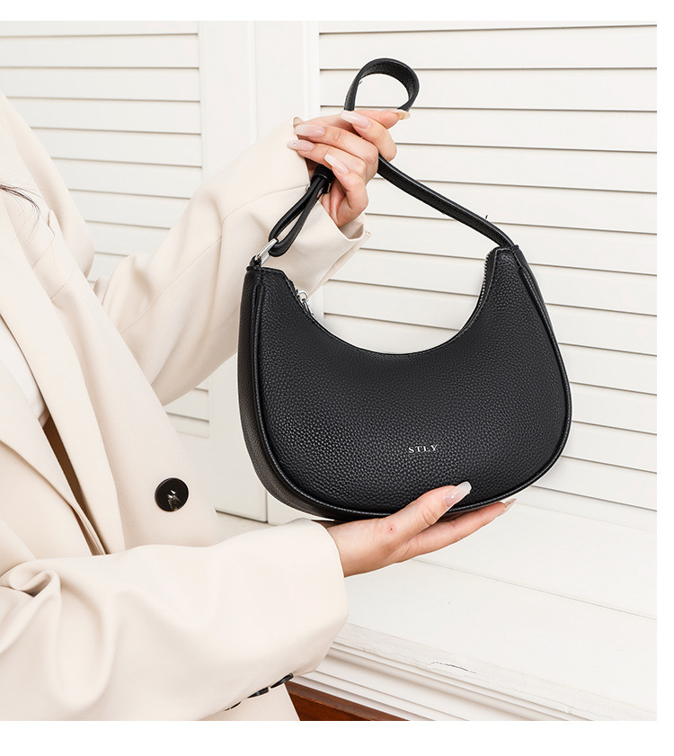 Borsa a tracolla da donna alla moda Borsa da donna popolare in morbida pelle di alta qualità retrò 2024 Nuovo stile semplice design di nicchia Borsa da donna popolare_voghion.com
