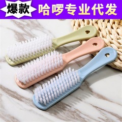 Nordic hanging shoe brush, laundry brush, soft bristle brush, household shoe and clothing cleaning brush, shoe brush, long handle brush